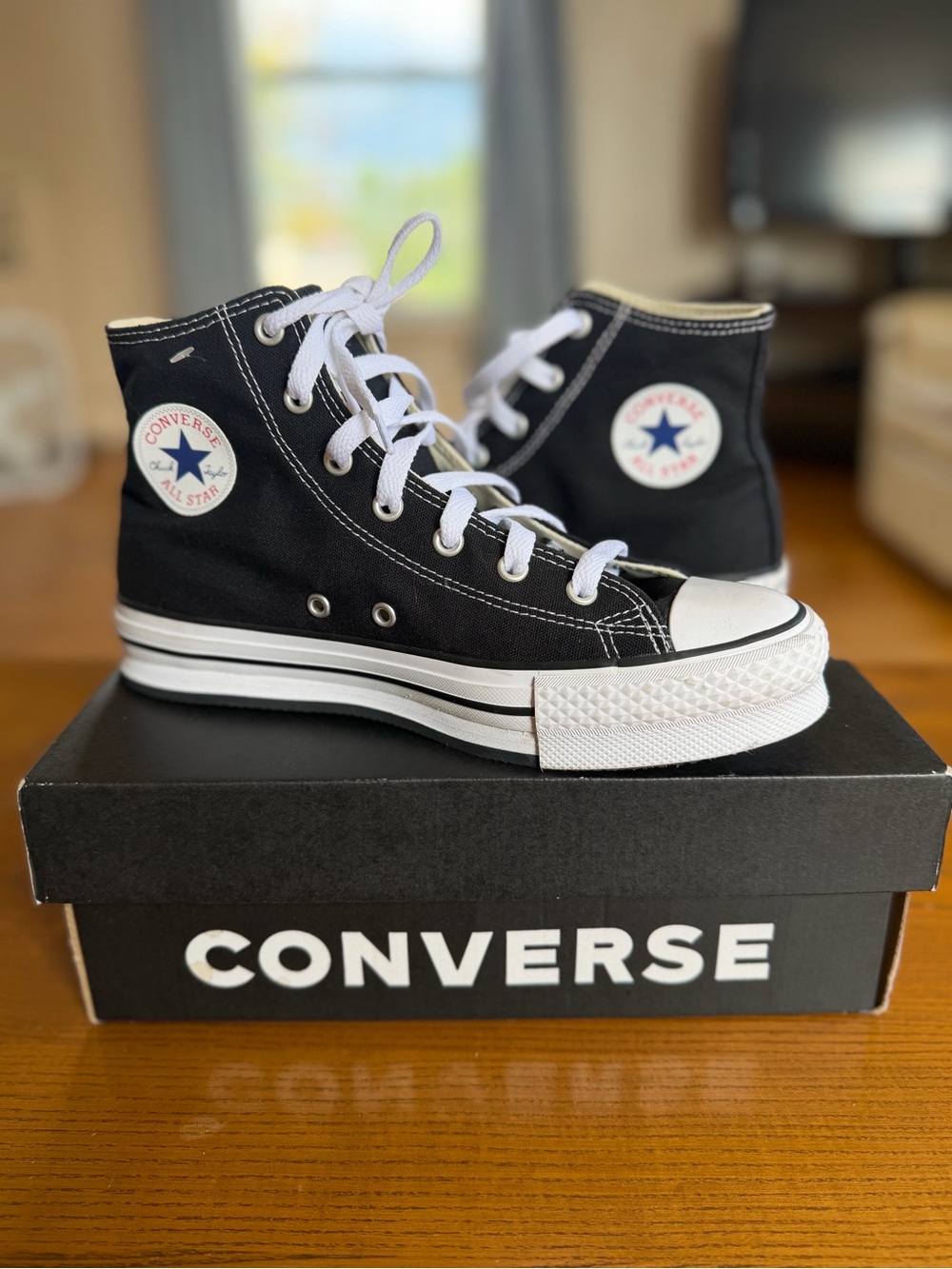 Converse Black & White Chuck Taylor High Top Sneakers size 5